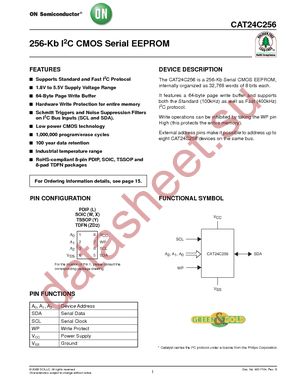 CAT24C256XI-G datasheet  